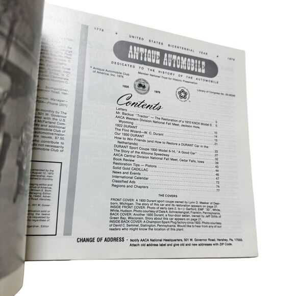 Antique Automobile 1976 Magazine November-December Volume 40 Issue 6 - Picture 4 of 4